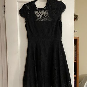 Formal black lace dress